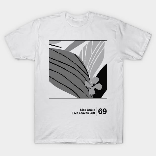 Five Leaves Left / Minimalist Style Graphic Artwork T-Shirt by saudade